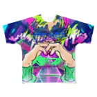gajigajilandのSpace DJ フルグラフィックTシャツ