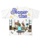 uwotomoのsummer time フルグラフィックTシャツ