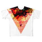 【三角形の穴】の▼3【逆三角形の穴】 All-Over Print T-Shirt