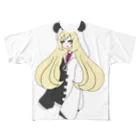 daikirai_04のぱんだおんな フルグラフィックTシャツ