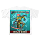 nidan-illustrationのSUZUMEBACHI -NINJA BORG- フルグラフィックTシャツ