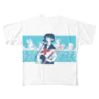 ぷんつくりーの彼女はロックンローラー フルグラフィックTシャツ