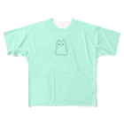 おもち屋さんのツンツンねこ（ミント） All-Over Print T-Shirt