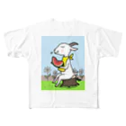 まめつぶの山羊さんの夏休み All-Over Print T-Shirt