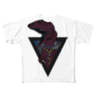 Fuck , The Myheroの蓄光 恐竜(scary  monster) All-Over Print T-Shirt