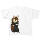 ぺちぺち工房 Pechi Pechi Atelierのクロハラハムスター All-Over Print T-Shirt