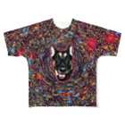 狂気のいぬ屋さんの宇宙犬02 All-Over Print T-Shirt