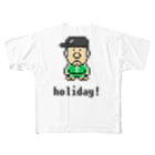 カットボスのカットボス - 休日 フルグラフィックTシャツ