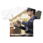 simaX__R12のバチを落とす君 フルグラフィックTシャツ