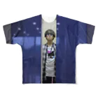 simaX__R12のエレベーターくん フルグラフィックTシャツ