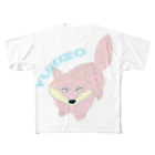 ぎょんすの寺子屋のきつね（YUKIZO） All-Over Print T-Shirt