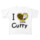 すとろべりーガムFactoryのI Love カレー All-Over Print T-Shirt