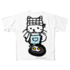 ほっかむねこ屋（アトリエほっかむ）のめだまやきやくねこ All-Over Print T-Shirt