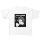 うさぎまるえkawaiishop のほじほじリアル『男』 フルグラフィックTシャツ