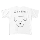 Maison PommeのLondon dog -Maison Pomme All-Over Print T-Shirt