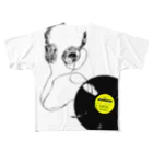 スミネコのlisten to music All-Over Print T-Shirt