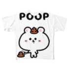 うさぎまるえkawaiishop のくまコロりん『つんつん』 フルグラフィックTシャツ