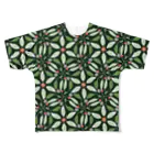 おかわりおじさんの服屋のフローラルパターン All-Over Print T-Shirt