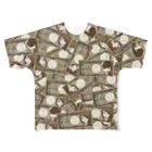 バニラde高収入ショップ［SUZURI店］の【両面フルグラ】MONEY×MONEY All-Over Print T-Shirt