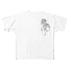 Takafumi  Yamadaの漆黒の虎　※黒不可 フルグラフィックTシャツ