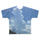 名前はまだない@相互フォロバの夏の空Tシャツ フルグラフィックTシャツ