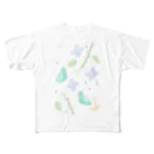 菜っぱのtorisann All-Over Print T-Shirt