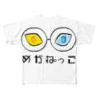 メガネコのめがねっこ フルグラフィックTシャツ