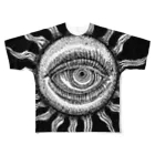 MANDALA MADARAの太陽（ブラック） All-Over Print T-Shirt