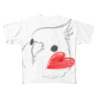 one-naacoのハートほっぺオカメ All-Over Print T-Shirt