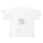 i_poipo_111の缶バッチ フルグラフィックTシャツ