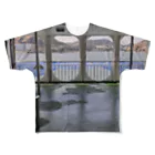 竹下キノの店のフェリーからの瀬戸内の海 All-Over Print T-Shirt