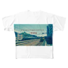 manamanawaruの三軒家鉄道 All-Over Print T-Shirt