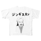 NIKORASU GOの歴史の偉人デザイン「ジンギスカン」（Tシャツ・パーカー・グッズ・ETC） フルグラフィックTシャツ