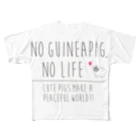 hiyo29のno guineapig , no life. フルグラフィックTシャツ