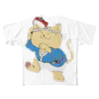 タマのちょびりげ❣️の踊り猫 フルグラフィックTシャツ