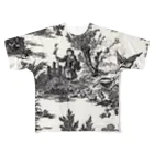 J. Jeffery Print Galleryのトワルドジュイ Toile de Jouy フルグラフィックTシャツ