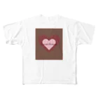 tominのheartbeat フルグラフィックTシャツ