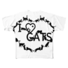 乃舞のI ♡ CATS フルグラフィックTシャツ