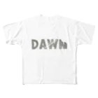 AratasapiensのDawn フルグラフィックTシャツ