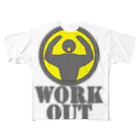 AURA_HYSTERICAのWorkout フルグラフィックTシャツ