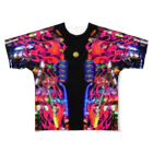 VULGAR FACTORYの卍卍極neon道卍卍 All-Over Print T-Shirt
