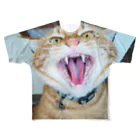 笹季のねこ フルグラフィックTシャツ