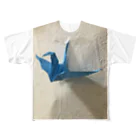 yukina0123の鶴さん フルグラフィックTシャツ