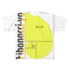 ぷにおもちSHOPのフィボナッチーヨ フルグラフィックTシャツ