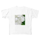 m.petite 8/1～creema store 二子玉川ライズの白紫陽花から落ちる雫 フルグラフィックTシャツ
