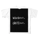 workout,chillout.のwo,co. Tee フルグラフィックTシャツ