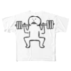 workout,chillout.のwo,co. squat  フルグラフィックTシャツ