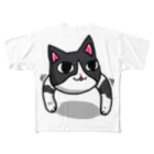 COWWたちつてと店のなんだこの猫 フルグラフィックTシャツ