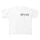 onakaのonaka ロゴ フルグラフィックTシャツ