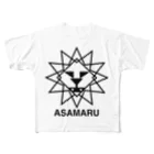 ASAMARU園のライオン　ロゴ フルグラフィックTシャツ